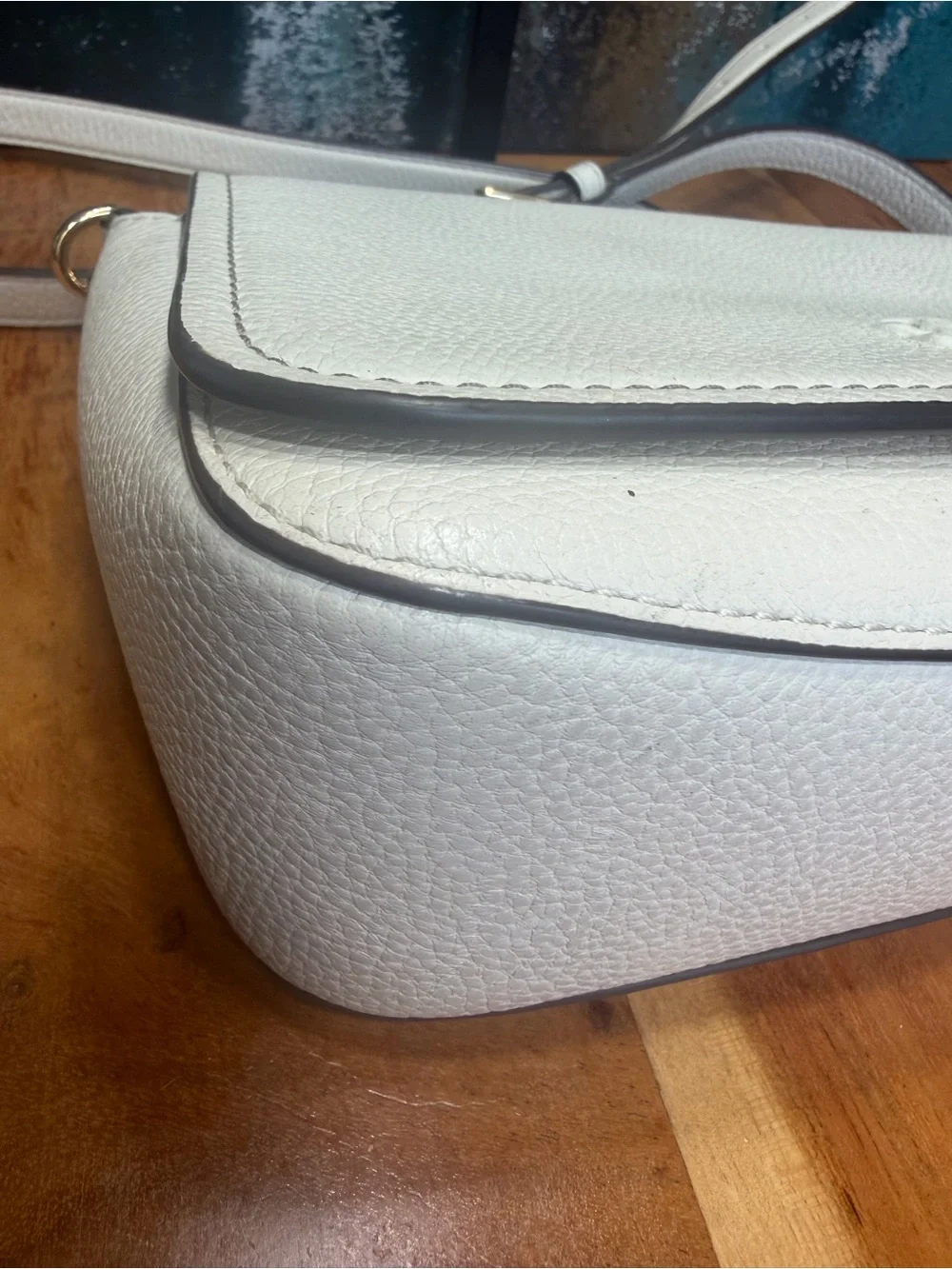 Tory Burch Quiet Luxury Thea Pebbled Leather Flap Crossbody New Ivory